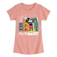 thumbnail image 1 of Disney - Mickey Feel The Beat - Toddler & Youth Girls Short Sleeve Graphic T-Shirt, 1 of 5