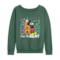 thumbnail image 1 of Disney - Mickey Feel The Beat - Women's Lightweight French Terry Long Sleeve Shirt, 1 of 5