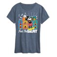 thumbnail image 1 of Disney - Mickey Feel The Beat - Women's Short Sleeve Graphic T-Shirt, 1 of 5