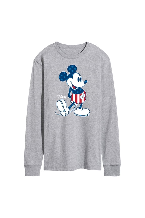 - Mickey Flag Pattern - Men's Long Sleeve T-Shirt