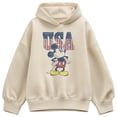thumbnail image 1 of Disney - Mickey Flag USA Letters - Women's Oversized Fleece Hoodie Sweatshirt, 1 of 3