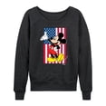 thumbnail image 1 of Disney - Mickey Flag - Women's Lightweight French Terry Long Sleeve Shirt, 1 of 5