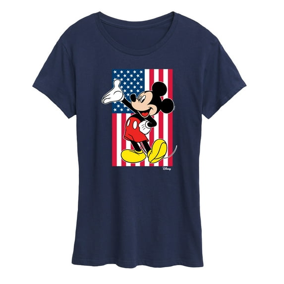 Disney - Mickey Flag - Women's Short Sleeve Graphic T-Shirt