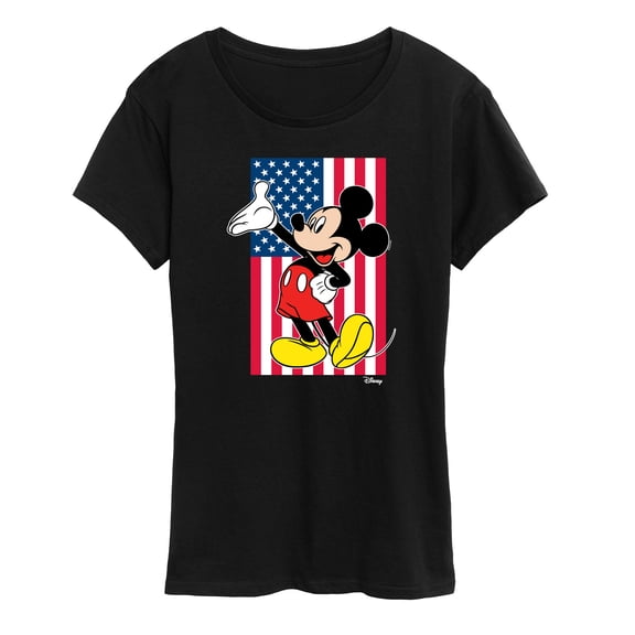 Disney - Mickey Flag - Women's Short Sleeve Graphic T-Shirt