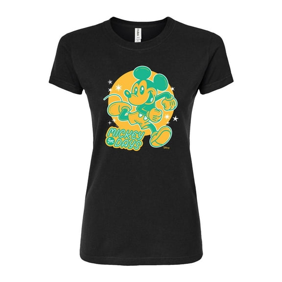 Disney - Mickey For Days  - Juniors Fitted Graphic T-Shirt