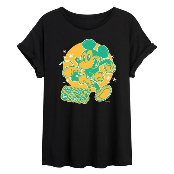 Disney - Mickey For Days  - Juniors Ideal Flowy Muscle T-Shirt
