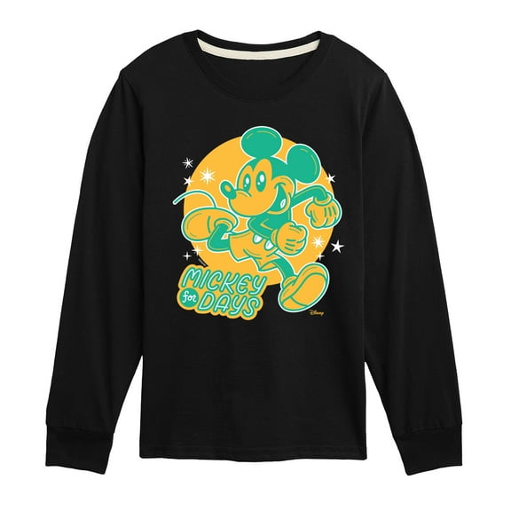 Disney - Mickey For Days - Toddler & Youth Long Sleeve Graphic T-Shirt