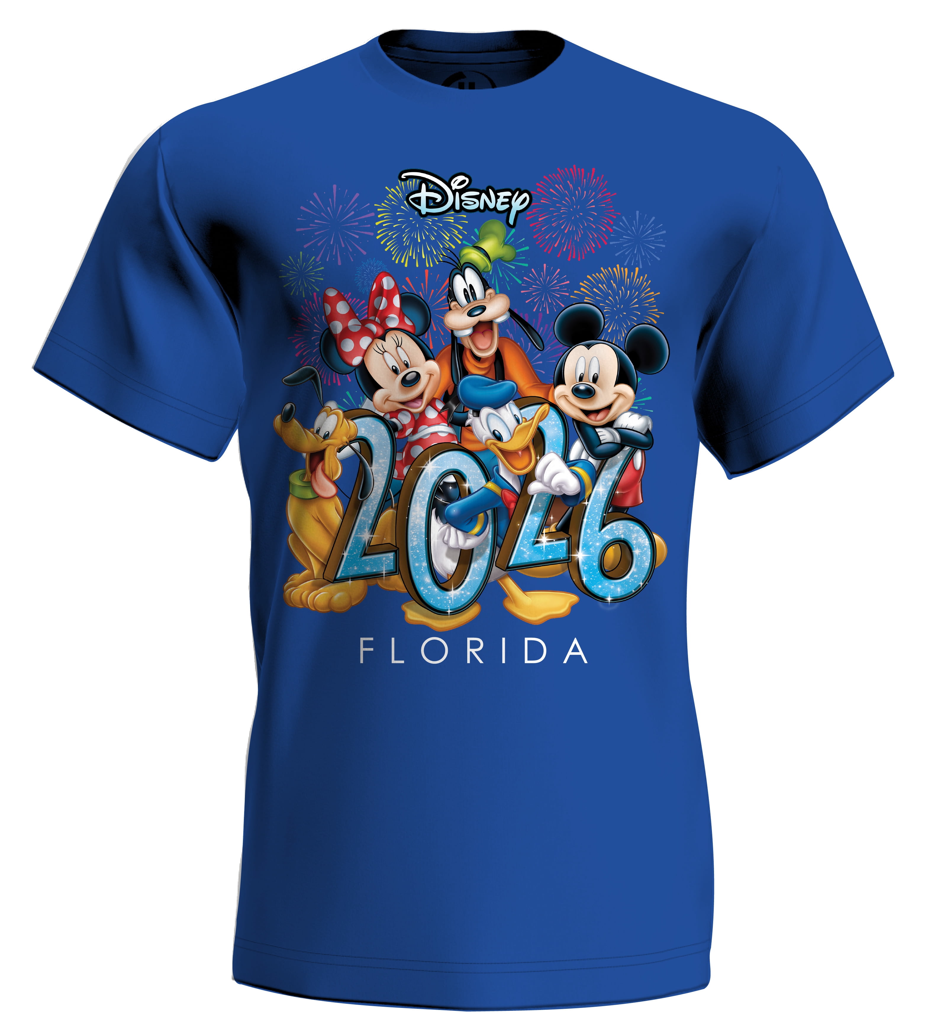 Disney Mickey & Friends 2026 Florida Royal Adult Tee Shirt, XS-2XL (Unisex)