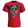 thumbnail image 1 of Disney Mickey & Friends 2026 Red Adult Tee Shirt, XS - 2XL (Unisex), 1 of 4