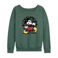 thumbnail image 1 of Disney - Mickey & Friends - All Faces of Mickey - Glitch - Women's Lightweight French Terry Long Sleeve Shirt, 1 of 5