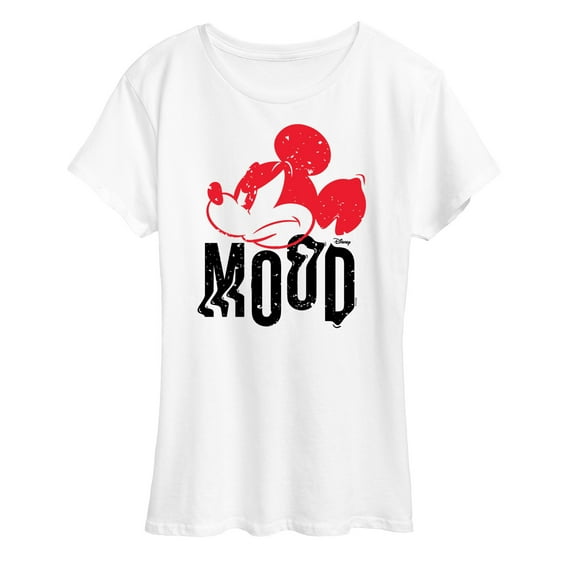 Disney - Mickey & Friends - Angry Mickey - All Day Mood - Women's Short Sleeve Graphic T-Shirt
