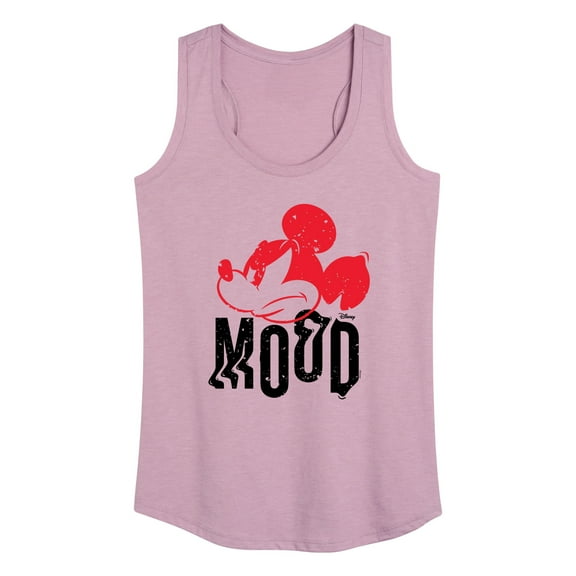 Disney - Mickey & Friends - Angry Mickey - Mood All Day - Women's Racerback Tank Top