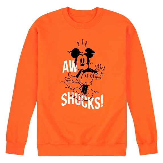 Disney - Mickey & Friends - Aw Shucks - Mickey Solo - Men's Crew Neck Fleece Pullover