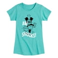 thumbnail image 1 of Disney - Mickey & Friends - Aw Shucks! - Toddler And Youth Girls Short Sleeve Graphic T-Shirt, 1 of 5