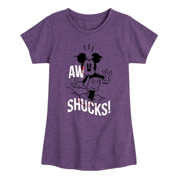Disney - Mickey & Friends - Aw Shucks! - Toddler And Youth Girls Short Sleeve Graphic T-Shirt