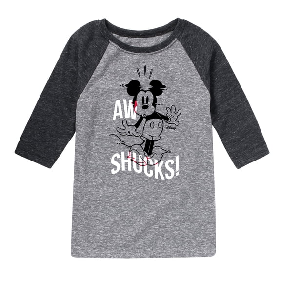 Disney - Mickey & Friends - Aw Shucks! - Toddler And Youth Raglan Graphic T-Shirt