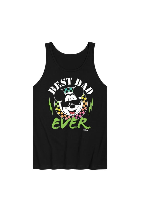 - Mickey & Friends - Best Dad Ever - Mickey's Face - Men's Jersey Tank Top