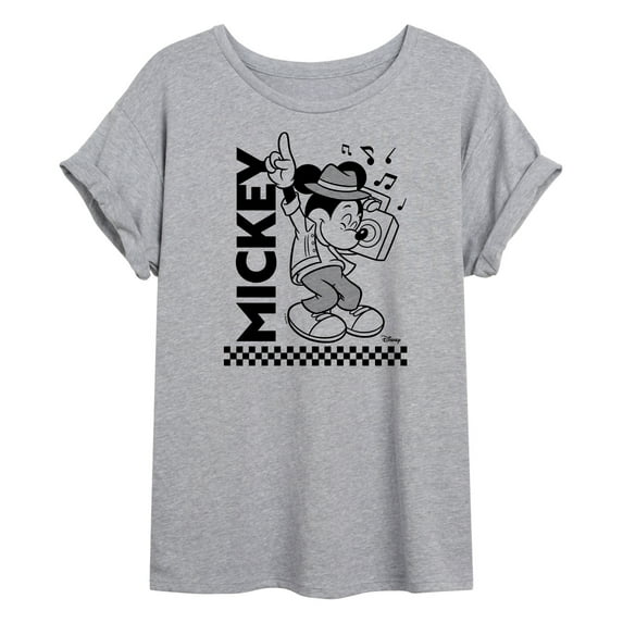Disney - Mickey & Friends - Boombox & Jammin' Mickey - Women's Oversized T-Shirt