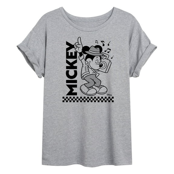 Disney - Mickey & Friends - Boombox & Jammin' Mickey - Women's Oversized T-Shirt
