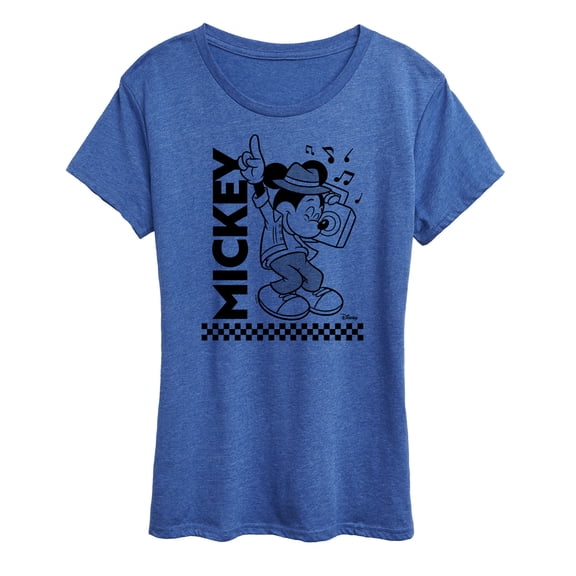 Disney - Mickey & Friends - Boombox & Jammin' Mickey - Women's Short Sleeve Graphic T-Shirt