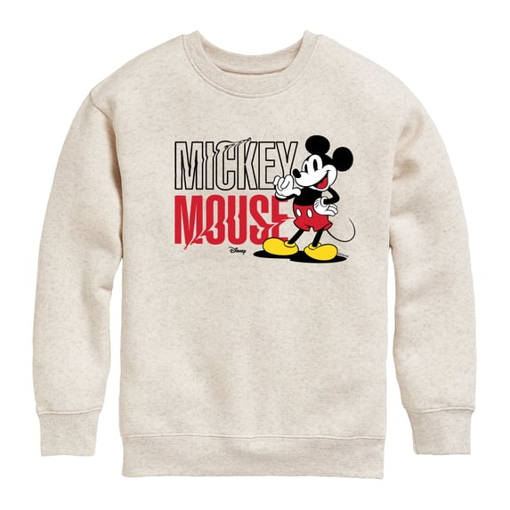 Disney - Mickey & Friends Boys' Graphic Long Sleeve Fleece Sweatshirt