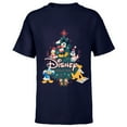 thumbnail image 1 of Disney Mickey & Friends Carols Christmas Holiday Family Trip - Short Sleeve T-Shirt for Kids - Customized-Navy, 1 of 5