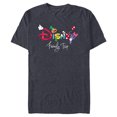 thumbnail image 1 of Disney Mickey & Friends Character Letters Disney Family Trip - Short Sleeve Blended T-Shirt for Adults - Customized-Navy Heather, 1 of 5