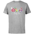 thumbnail image 1 of Disney Mickey & Friends Character Letters Disney Family Trip - Short Sleeve Cotton T-Shirt for Adults - Customized-Athletic Heather, 1 of 5