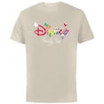 thumbnail image 1 of Disney Mickey & Friends Character Letters Disney Family Trip - Short Sleeve Cotton T-Shirt for Adults - Customized-Natural, 1 of 5
