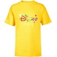 thumbnail image 1 of Disney Mickey & Friends Character Letters Disney Family Trip - Short Sleeve T-Shirt for Kids - Customized-Yellow, 1 of 5