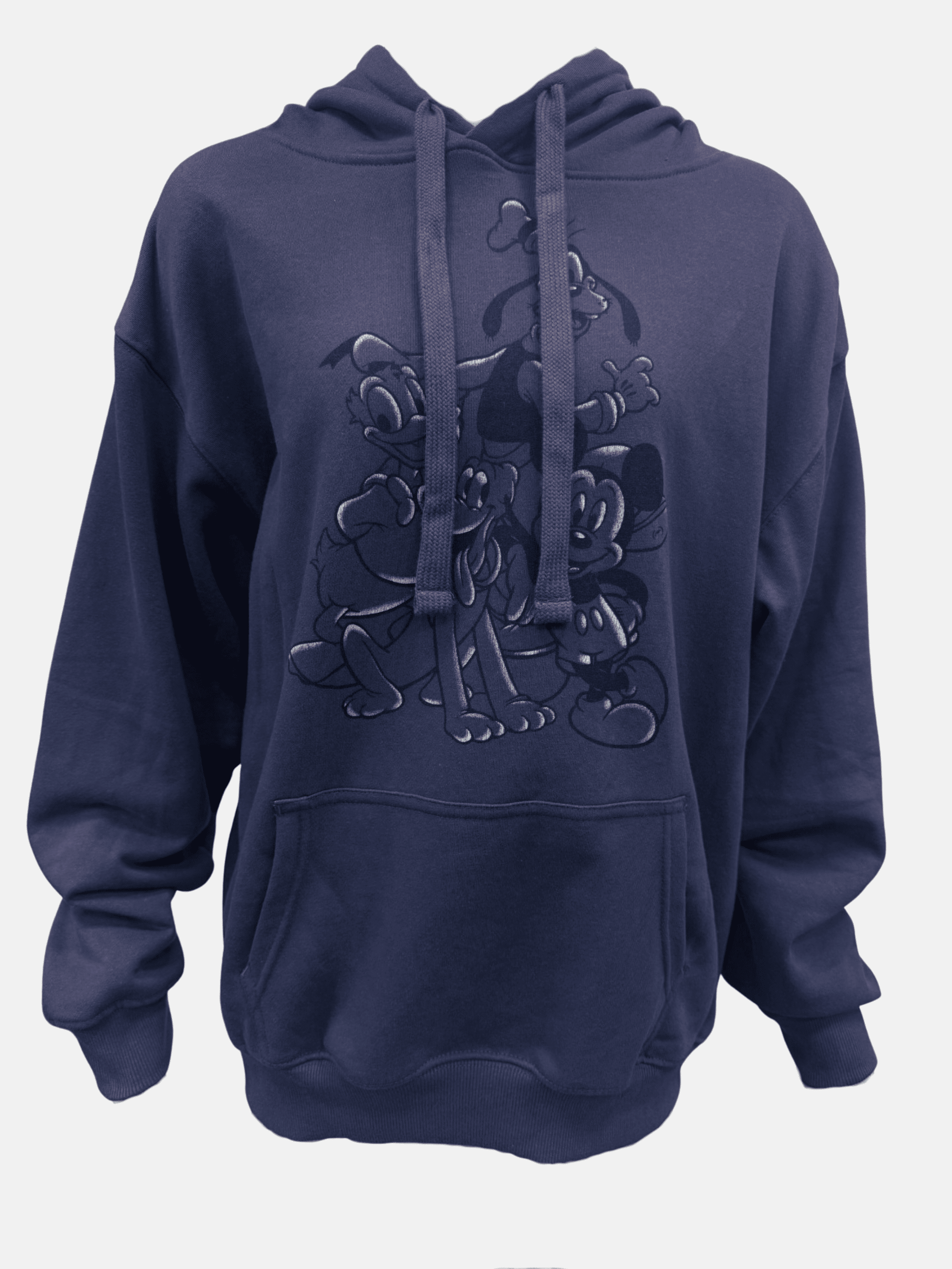 Disney Mickey & Friends Charcoal Adult Hoodie, S-XXL (Unisex)