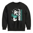thumbnail image 1 of Disney - Mickey & Friends - Checkered Retro Design - Toddler And Youth Crewneck Fleece Sweatshirt, 1 of 5