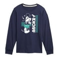 thumbnail image 1 of Disney - Mickey & Friends - Checkered Retro Design - Toddler And Youth Long Sleeve Graphic T-Shirt, 1 of 5