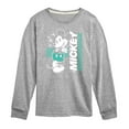 thumbnail image 1 of Disney - Mickey & Friends - Checkered Retro Design - Toddler And Youth Long Sleeve Graphic T-Shirt, 1 of 5