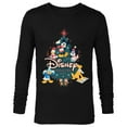 thumbnail image 1 of Disney Mickey & Friends Christmas Holiday Family Trip 2024 - Long Sleeve T-Shirt for Men - Customized-Black, 1 of 5