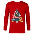 thumbnail image 1 of Disney Mickey & Friends Christmas Holiday Family Trip 2024 - Long Sleeve T-Shirt for Men - Customized-New Red, 1 of 5