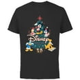 thumbnail image 1 of Disney Mickey & Friends Christmas Holiday Family Trip 2024 - Short Sleeve Cotton T-Shirt for Adults - Customized-Black, 1 of 5