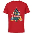 thumbnail image 1 of Disney Mickey & Friends Christmas Holiday Family Trip 2024 - Short Sleeve Cotton T-Shirt for Adults - Customized-Red, 1 of 5