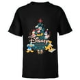 thumbnail image 1 of Disney Mickey & Friends Christmas Holiday Family Trip 2024 - Short Sleeve T-Shirt for Kids - Customized-Black, 1 of 5