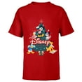 thumbnail image 1 of Disney Mickey & Friends Christmas Holiday Family Trip 2024 - Short Sleeve T-Shirt for Kids - Customized-Red, 1 of 5