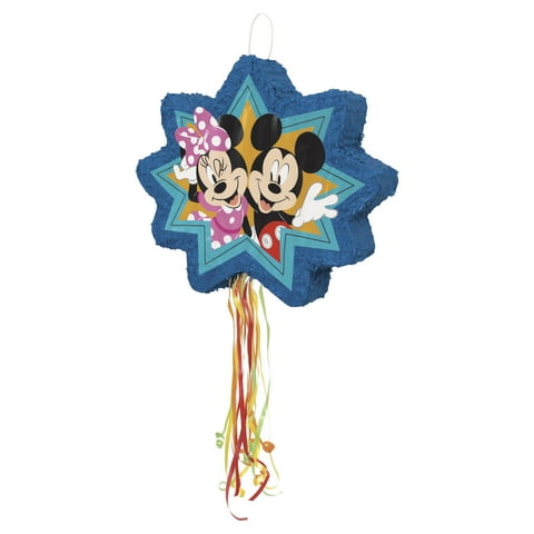 Disney Mickey & Friends Clubhouse Shaped Drum Pull Pinata, 1ct