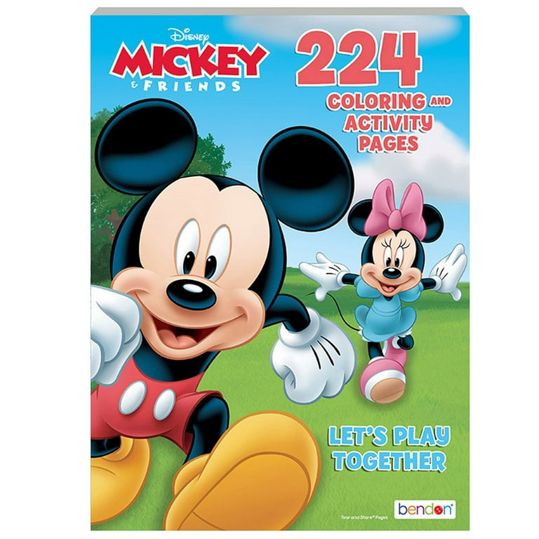 Disney Mickey and Friends Coloring Book - Jumbo Disney Coloring Book and  Activity Pages, Boys and Girls Arts and Crafts Activity Color Book for Kids  Birthday and Holiday Gifts - 224 Coloring
