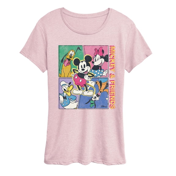 Disney - Mickey Friends Comic - Women's Short Sleeve Graphic T-Shirt
