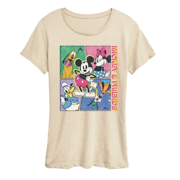 Disney - Mickey Friends Comic - Women's Short Sleeve Graphic T-Shirt