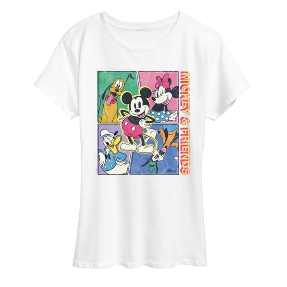 Disney - Mickey Friends Comic - Women's Short Sleeve Graphic T-Shirt
