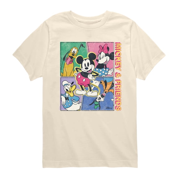 Disney - Mickey & Friends Comic - Youth Boys Short Sleeve Graphic T-Shirt