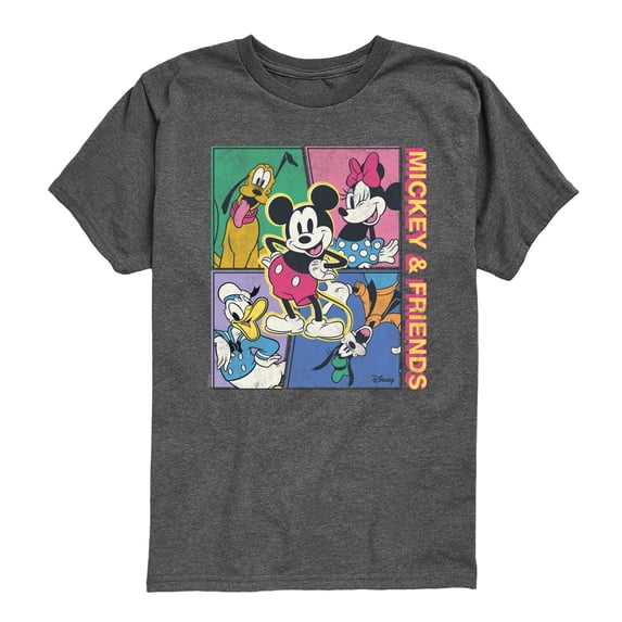 Disney - Mickey & Friends Comic - Youth Boys Short Sleeve Graphic T-Shirt