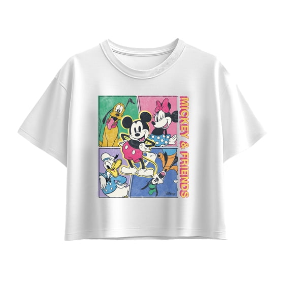 Disney - Mickey & Friends Comic - Youth Girls Boxy T-Shirt