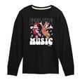thumbnail image 1 of Disney - Mickey & Friends - Daisy Dances with Minnie - Feel the Music - Toddler And Youth Long Sleeve Graphic T-Shirt, 1 of 5
