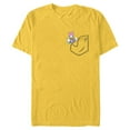 thumbnail image 1 of Disney Mickey & Friends Daisy Duck Small Pocket - Short Sleeve Blended T-Shirt for Adults - Customized-Yellow, 1 of 5